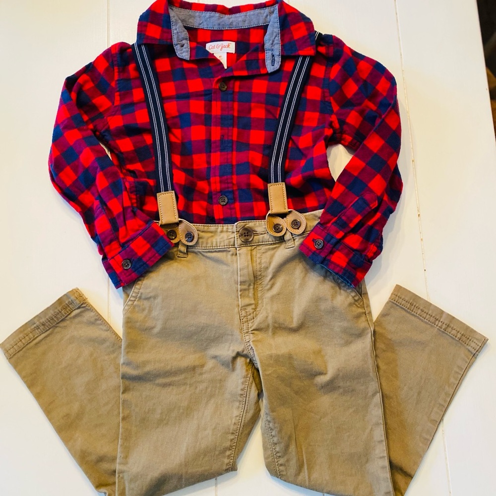 Cat and Jack Holiday Outfit